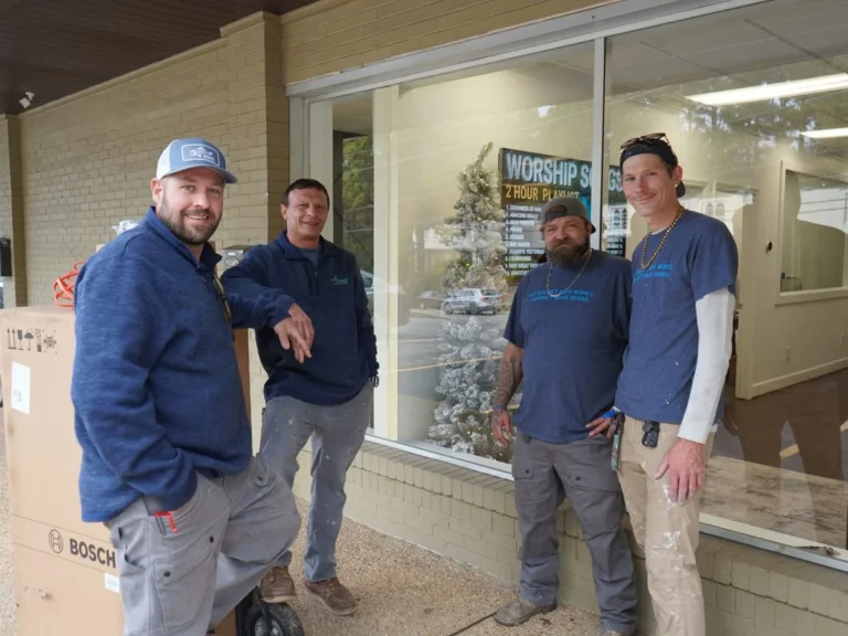 The Cool Breeze team outside the Birmingham shop